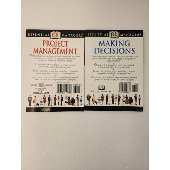 DK Publishing Essential Managers Bundle Of 2 Books Making Decisions Project Mgmt - Picture 2 of 12
